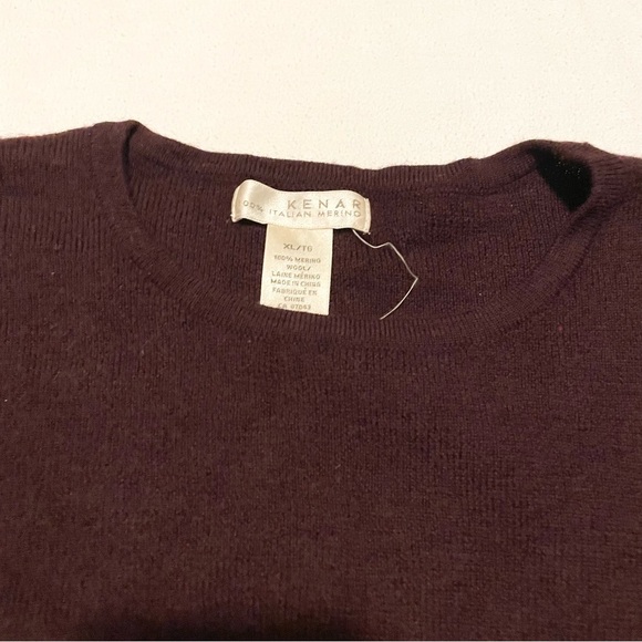 Kenar Italian Merino Wool Women's Sweater Size XL - Picture 2 of 16